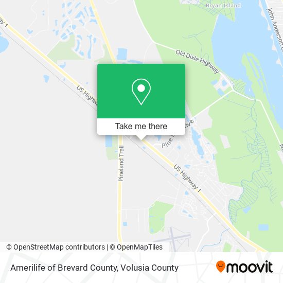 Mapa de Amerilife of Brevard County