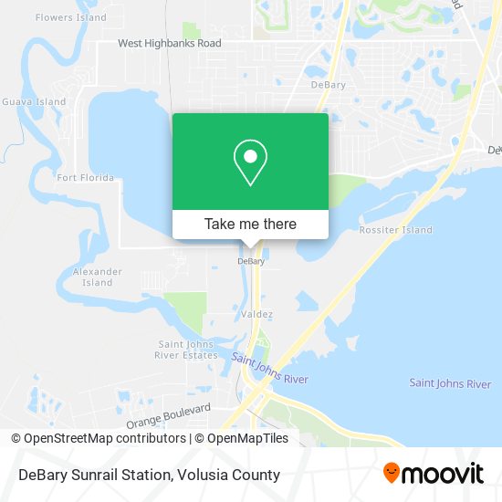 Mapa de DeBary Sunrail Station