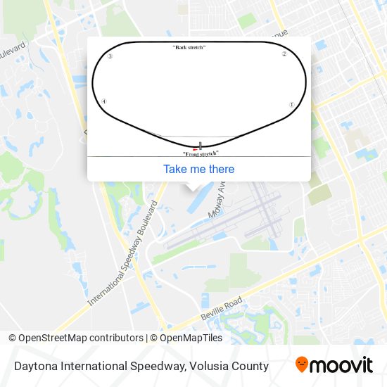 Daytona International Speedway map