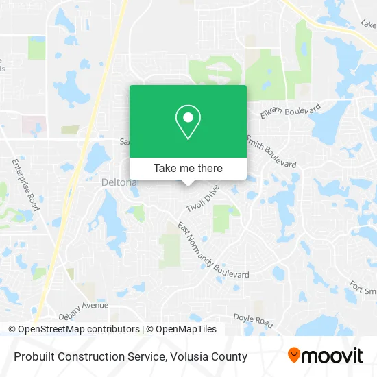 Probuilt Construction Service map