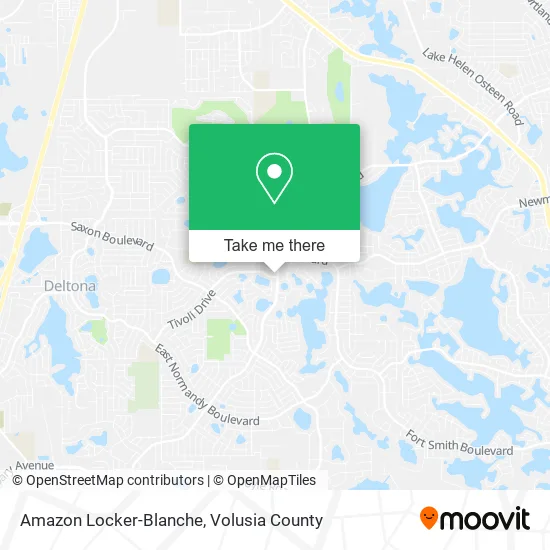 Amazon Locker-Blanche map