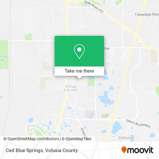 Ced Blue Springs map