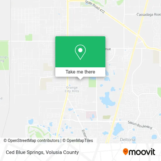 Ced Blue Springs map