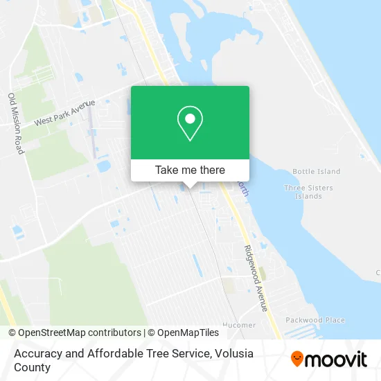 Accuracy and Affordable Tree Service map