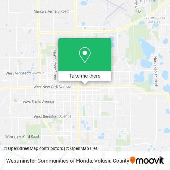 Westminster Communities of Florida map