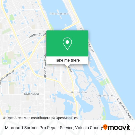 Mapa de Microsoft Surface Pro Repair Service