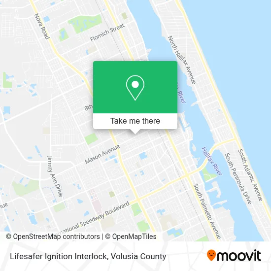 Lifesafer Ignition Interlock map