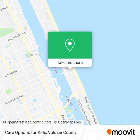 Care Options for Kids map