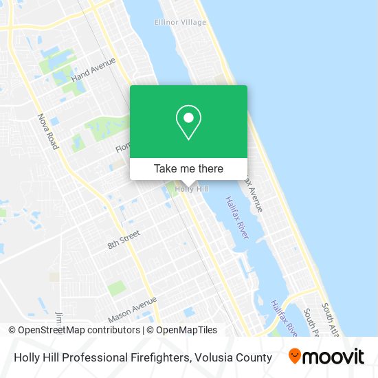 Holly Hill Professional Firefighters map