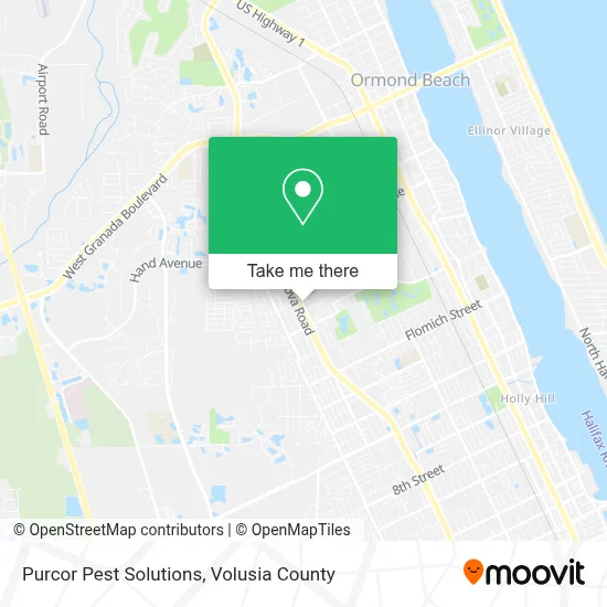 Purcor Pest Solutions map