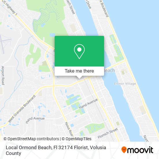 Local Ormond Beach, Fl 32174 Florist map