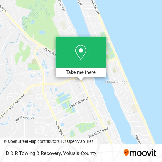 D & R Towing & Recovery map