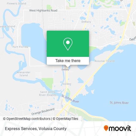 Express Services map