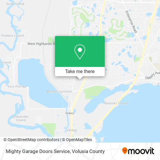 Mighty Garage Doors Service map