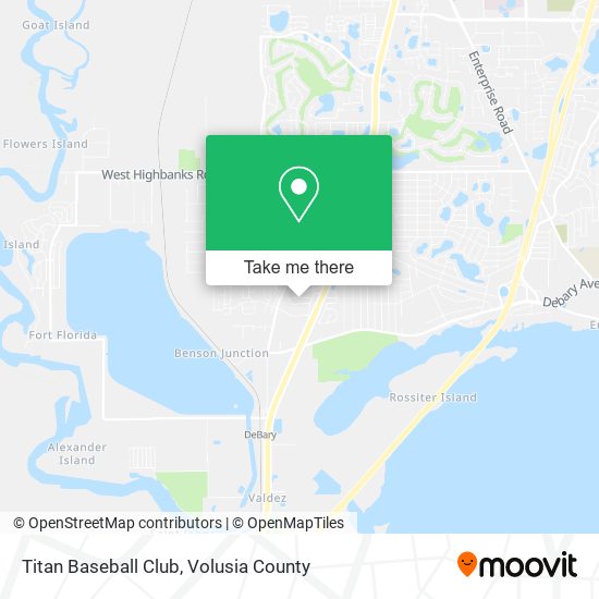 Titan Baseball Club map