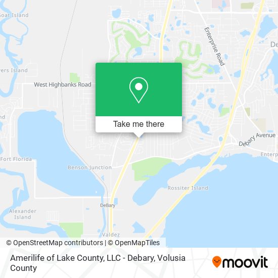 Mapa de Amerilife of Lake County, LLC - Debary