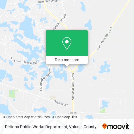 Mapa de Deltona Public Works Department