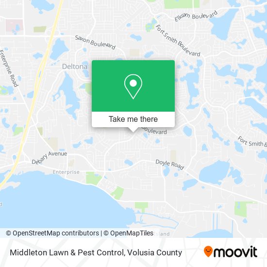 Middleton Lawn & Pest Control map