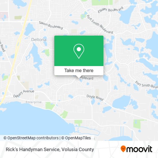 Mapa de Rick's Handyman Service