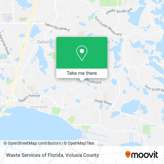 Mapa de Waste Services of Florida