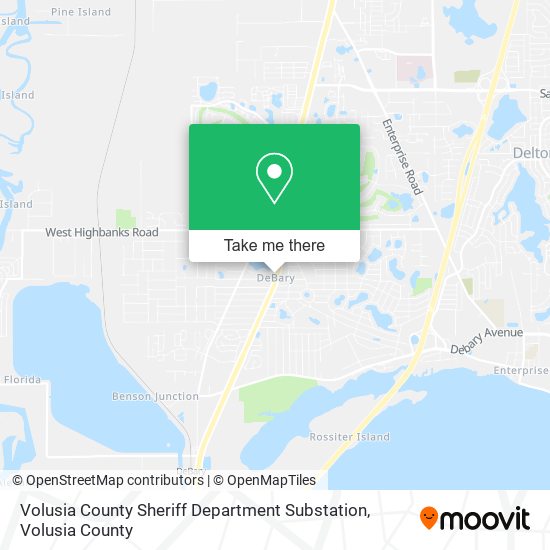 Volusia County Sheriff Department Substation map