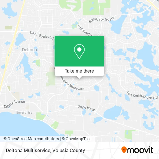 Deltona Multiservice map