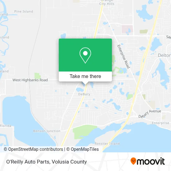 O'Reilly Auto Parts map