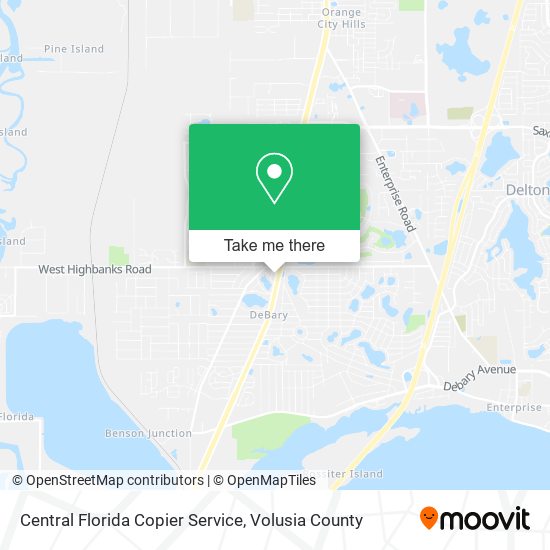 Mapa de Central Florida Copier Service