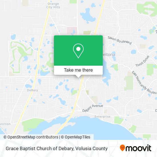 Mapa de Grace Baptist Church of Debary