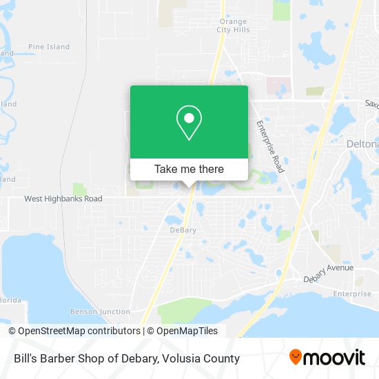 Mapa de Bill's Barber Shop of Debary