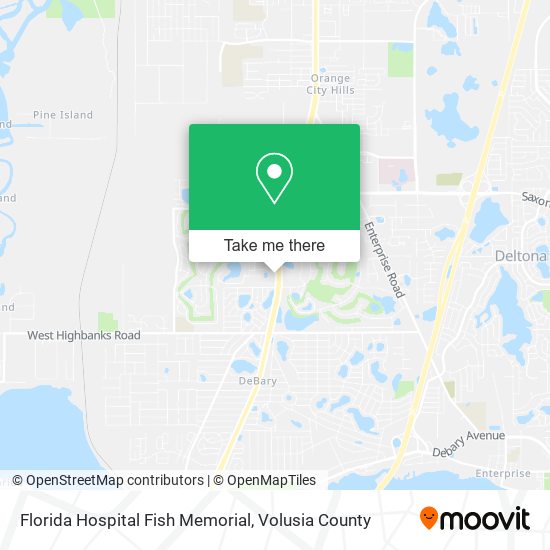 Florida Hospital Fish Memorial map