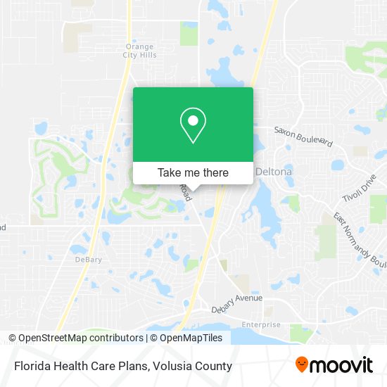 Florida Health Care Plans map