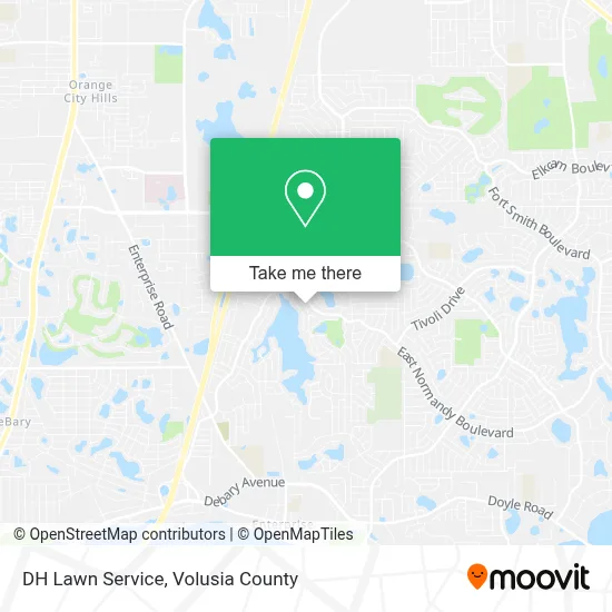 DH Lawn Service map