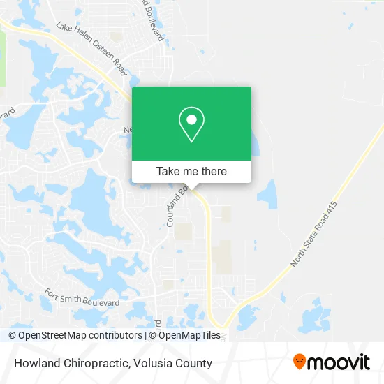 Howland Chiropractic map