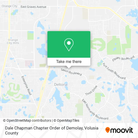 Dale Chapman Chapter Order of Demolay map
