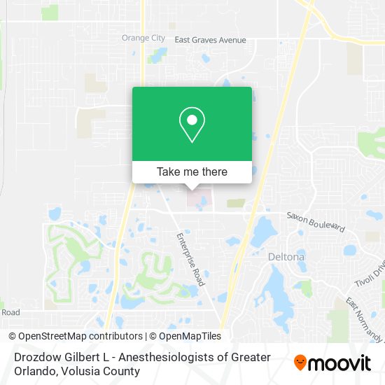 Mapa de Drozdow Gilbert L - Anesthesiologists of Greater Orlando