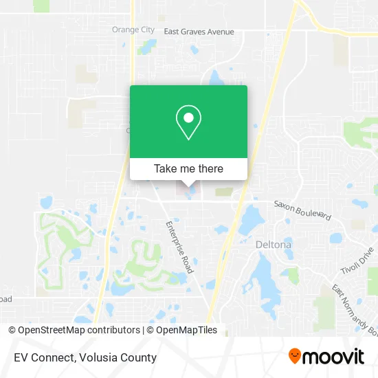 EV Connect map