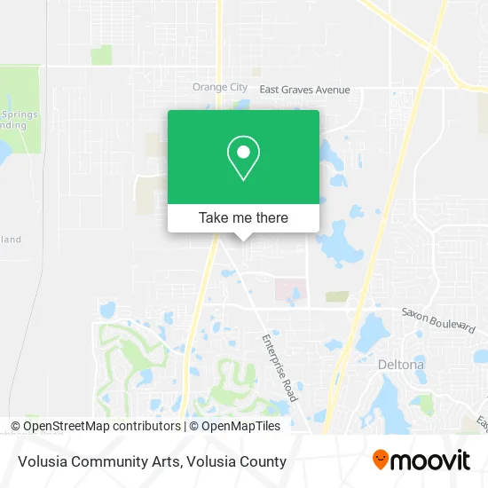 Volusia Community Arts map