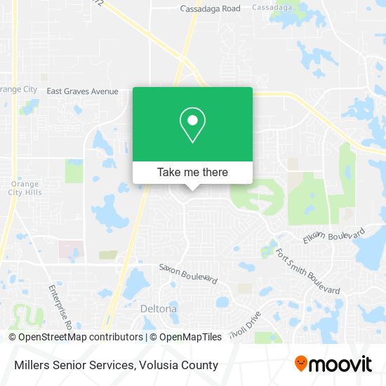 Millers Senior Services map