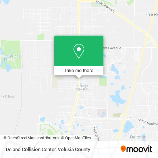 Deland Collision Center map