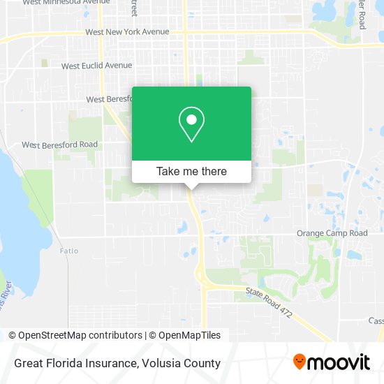 Great Florida Insurance map