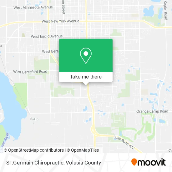 ST.Germain Chiropractic map