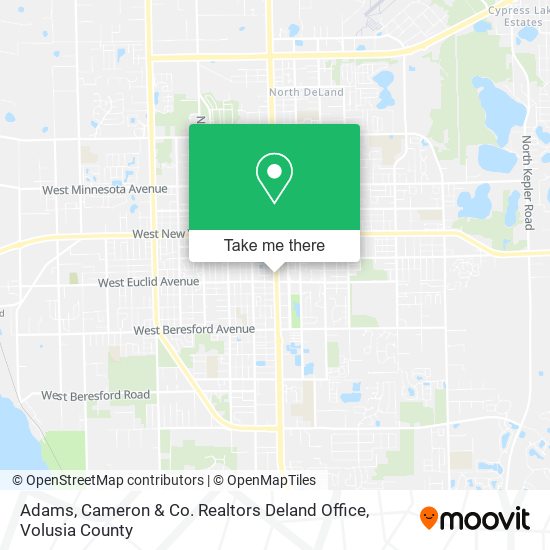 Adams, Cameron & Co. Realtors Deland Office map