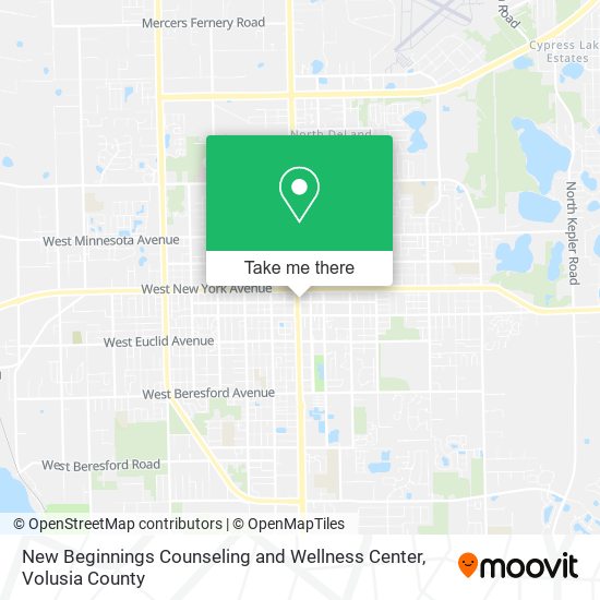 Mapa de New Beginnings Counseling and Wellness Center