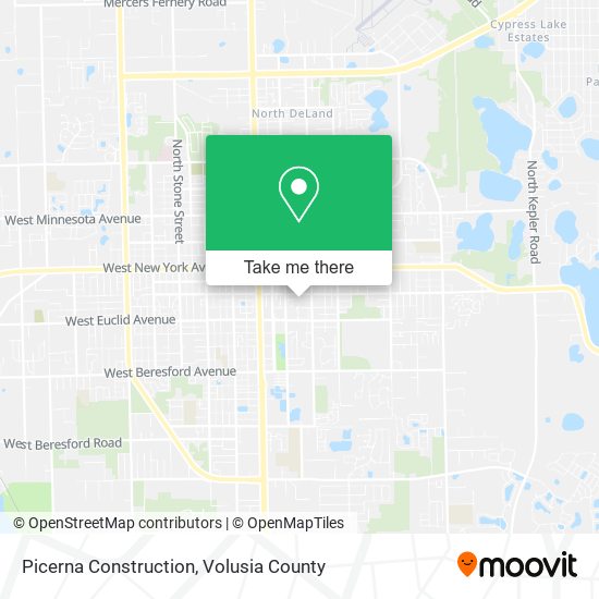 Picerna Construction map