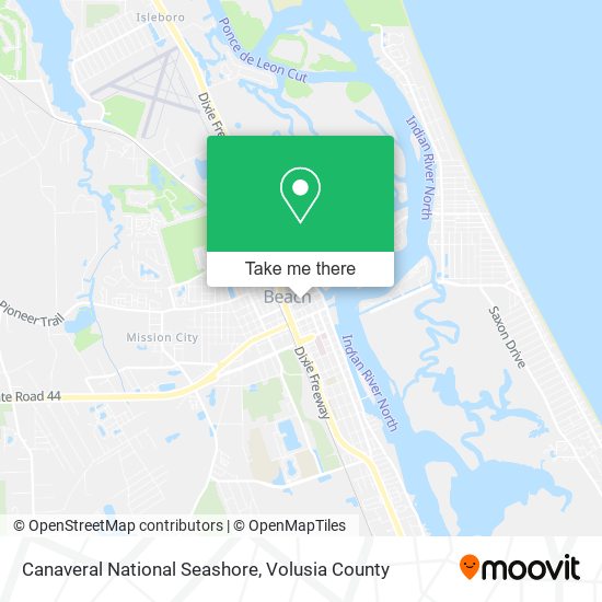 Mapa de Canaveral National Seashore