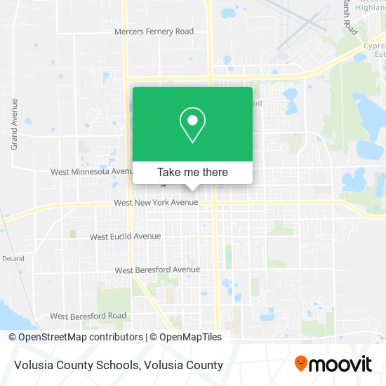 Volusia County Schools map