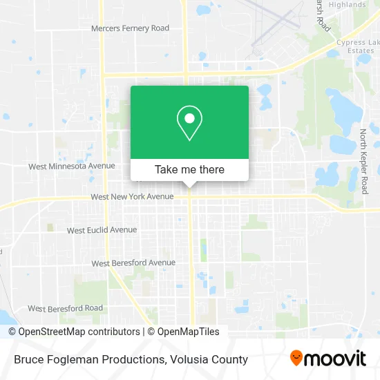 Bruce Fogleman Productions map