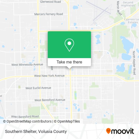Southern Shelter map