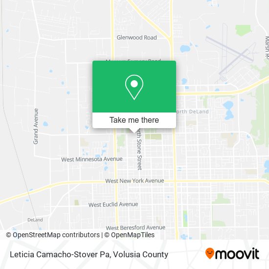 Leticia Camacho-Stover Pa map